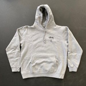 Stussy Light Grey Hoodie Large